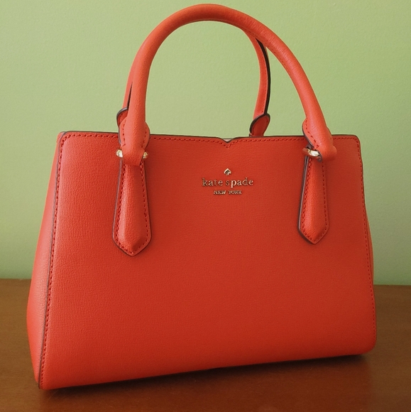 kate spade Handbags - NWT Kate Spade Blood Orange Handbag and Crossbody